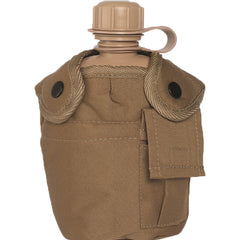 Mil-Tec US pohodna steklenica s ALU skledo Coyote, 1l