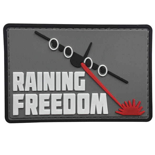 WARAGOD Raining Freedom нашивка PVC Patch, червена
