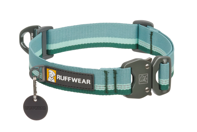 Ruffwear Top Rope огърлица, зелена речен камък