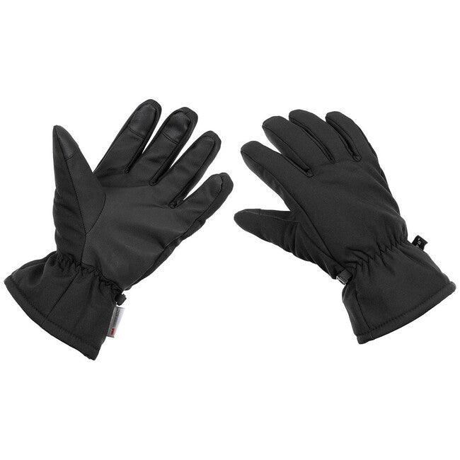 MFH ръкавици Софтшел с изолация 3M™ Thinsulate™, черна