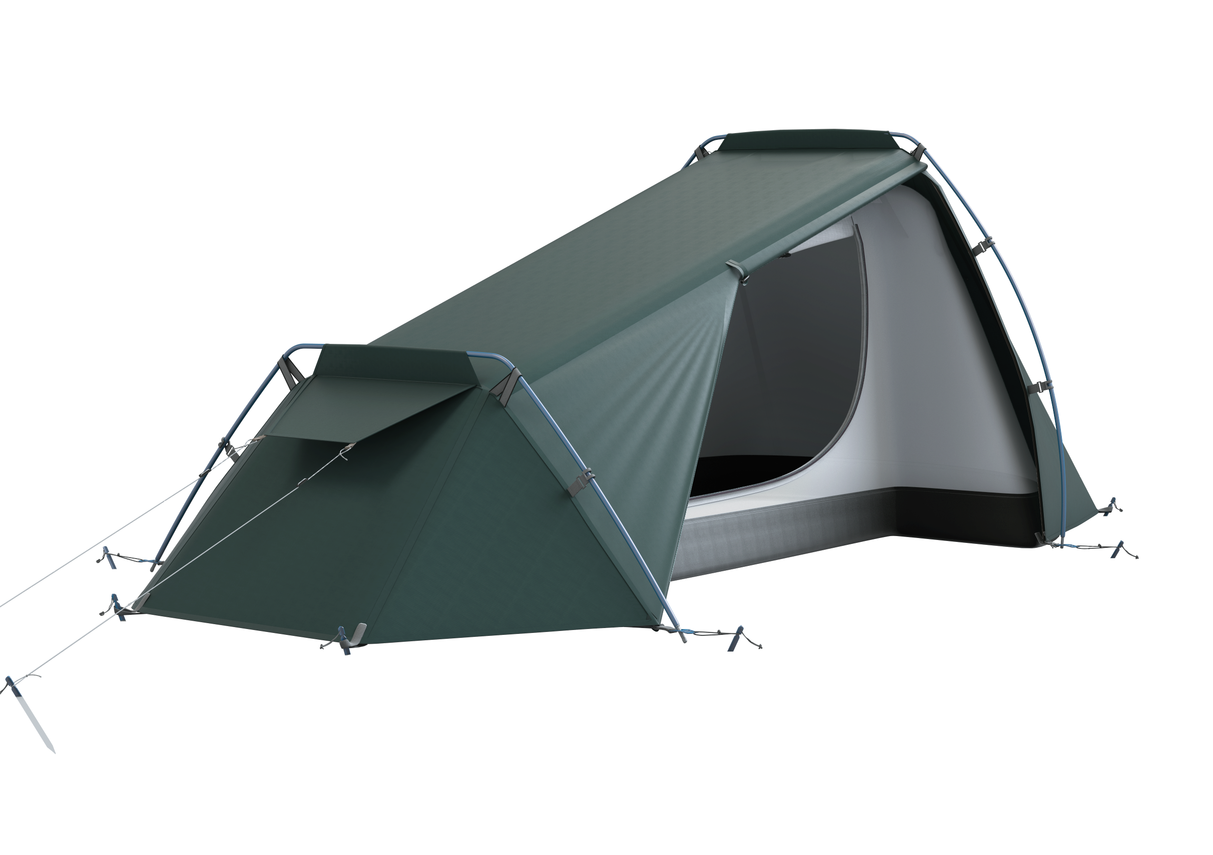 Husky Sawaj 1 ultraľahký stan pre 1 osobu, dark green