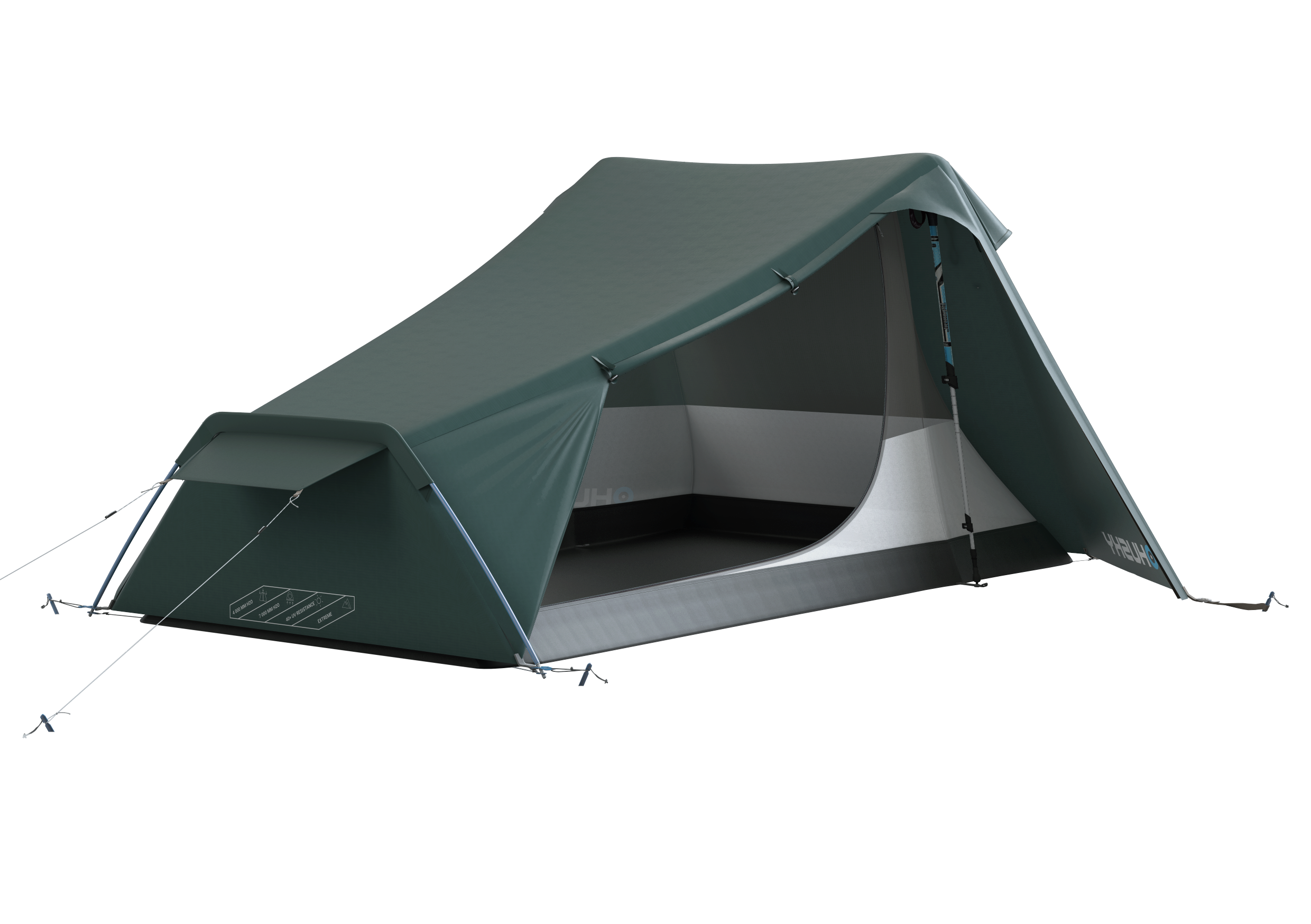 Husky Sawaj Peak 2 ultraľahký stan pre 2 osoby, dark green