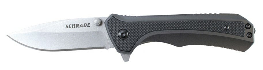 Schrade нож 8,1 см, черен, алуминиев G10