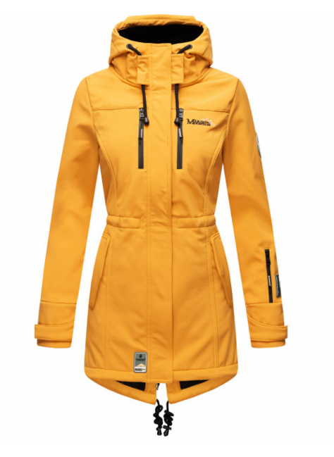 Marikoo ZIMTZICKE women's softshell jacket with hood, winter