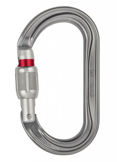Petzl OK карабина Screw Lock овален с винтова поистка