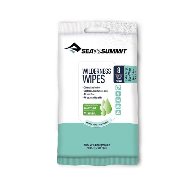 SEA до Summit Wilderness Wipes мокри кърпички за джоб Extra Large, XL, 8 бр.