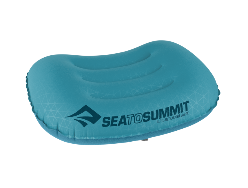 SEA до Summit Aeros Ultralight туристическа възглавница, Large, Aqua