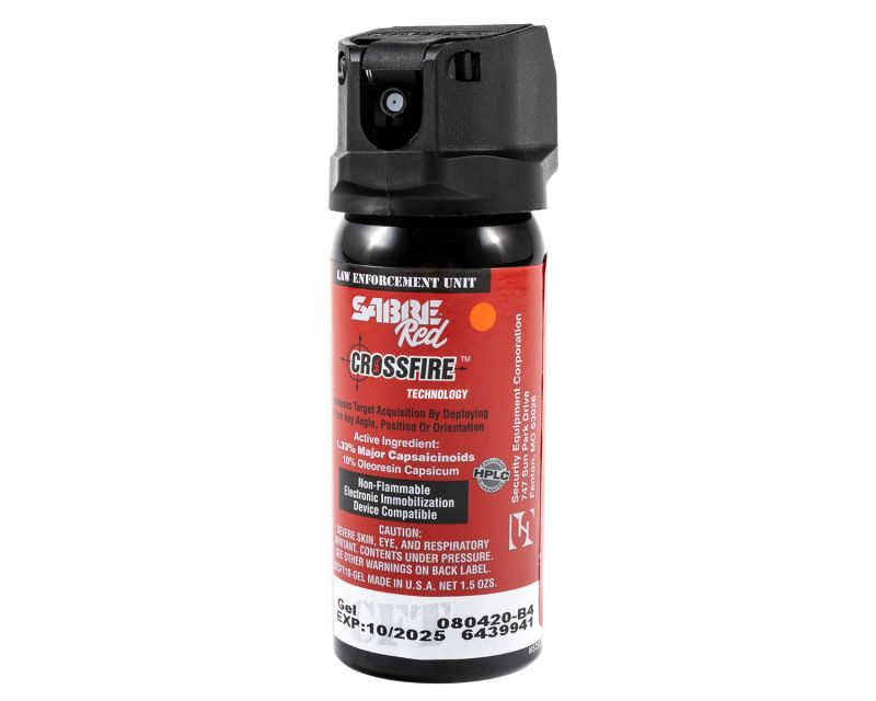 Security Equipment Corporation MK-3 Crossfire отбранителен спрей с перпербали в гелова основа, червен, 53 ml
