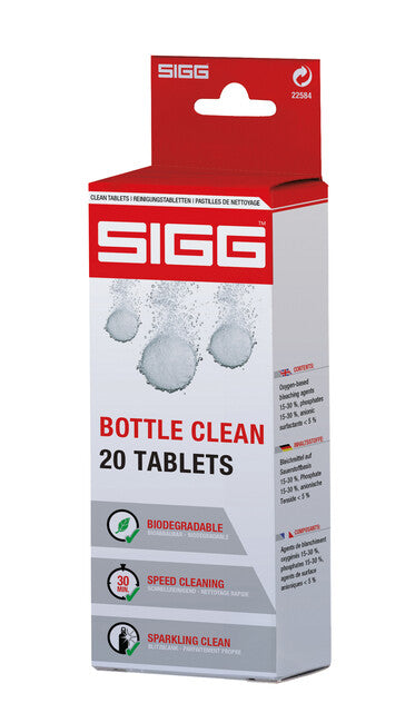 SIGG Bottle Clean шипучи почистващи таблетки за вода (опаковка 20 бр.)