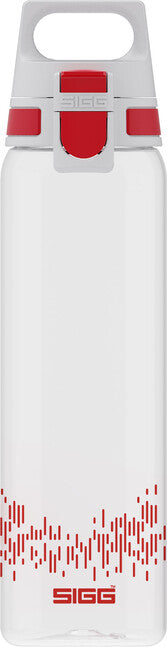 SIGG Total Clear One MyPlan бутилка за питие 0,75 л, червена