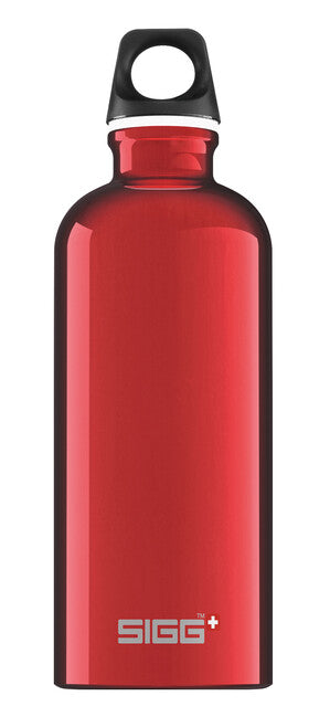 SIGG Traveller алуминиева бутилка за пиене 0,6 л, червена