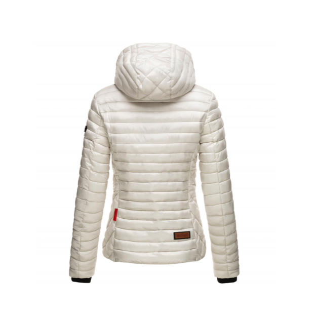 Marikoo Samtpfote women's transitional jacket with hood, silver