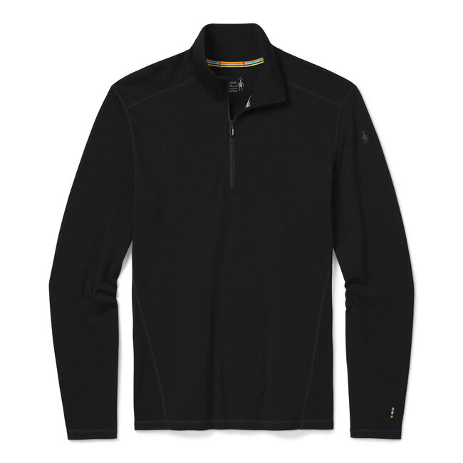 Smartwool CLASSIC THERMAL MERINO мъжко термално бельо M 1/4 ZIP B BL, черно