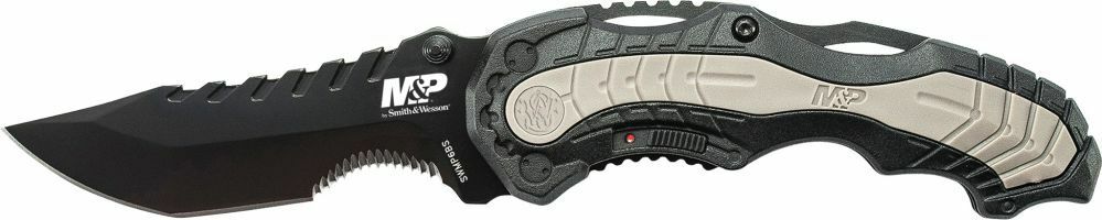 S&W M&P M.A.G.I.C. джобен нож 8,6cm, черен сив алуминиев гумиран