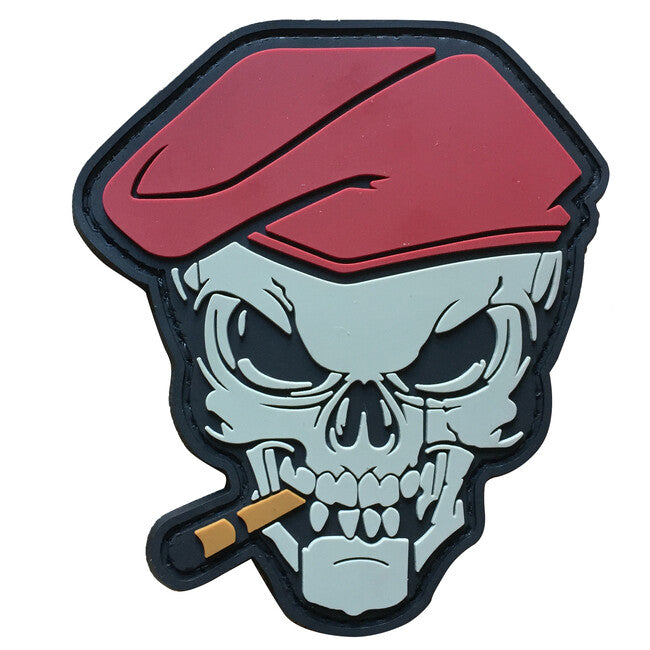 WARAGOD Smoking Skull нашивка PVC
