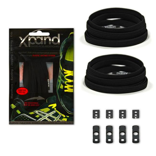 Xpand Elastic еластични връзки за обувки, черни