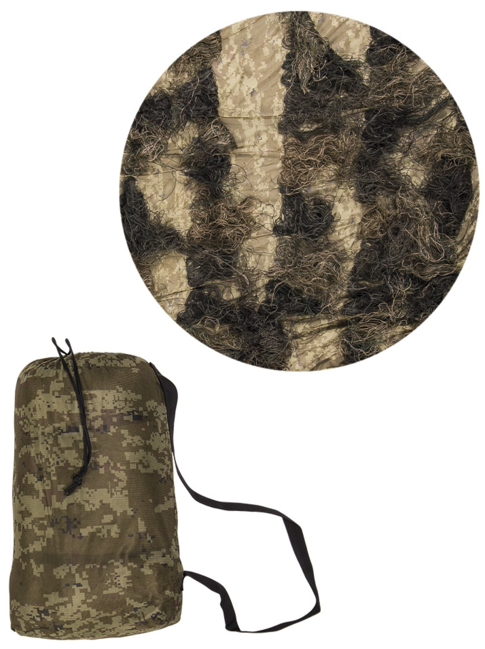 Mil-Tec Ghillie маскираща мрежа горска, 1,4x1 м