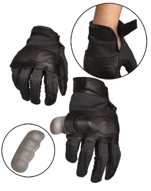 Mil-Tec мъжки тактически кожени/kevlar ръкавици