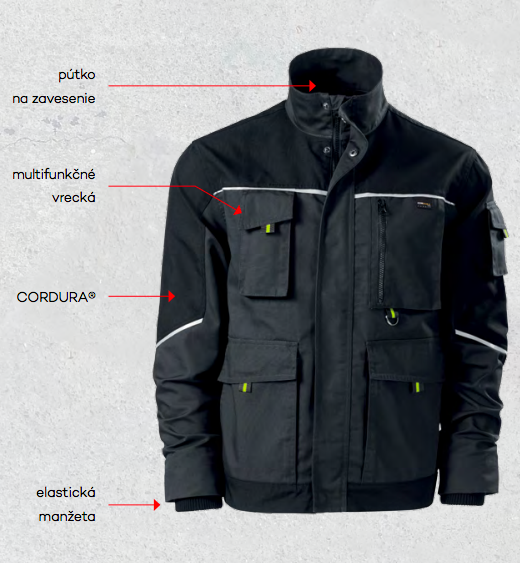Rimeck Ranger работно яке Cordura®, сиво