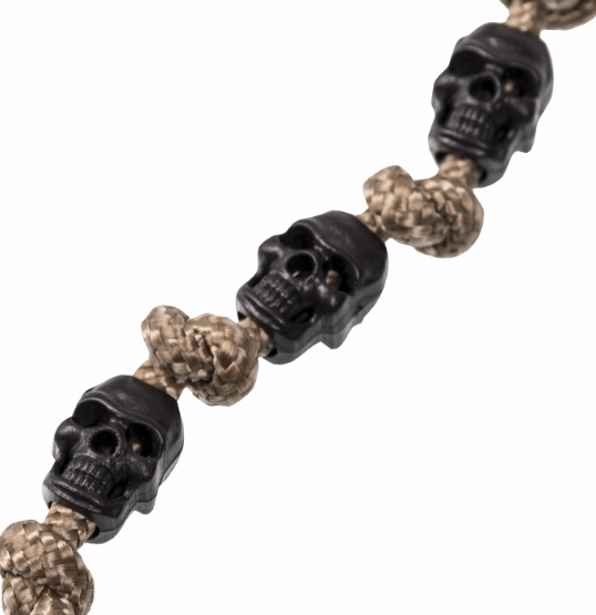Mil-Tec Skull наконечници за шнур 10бр., черни