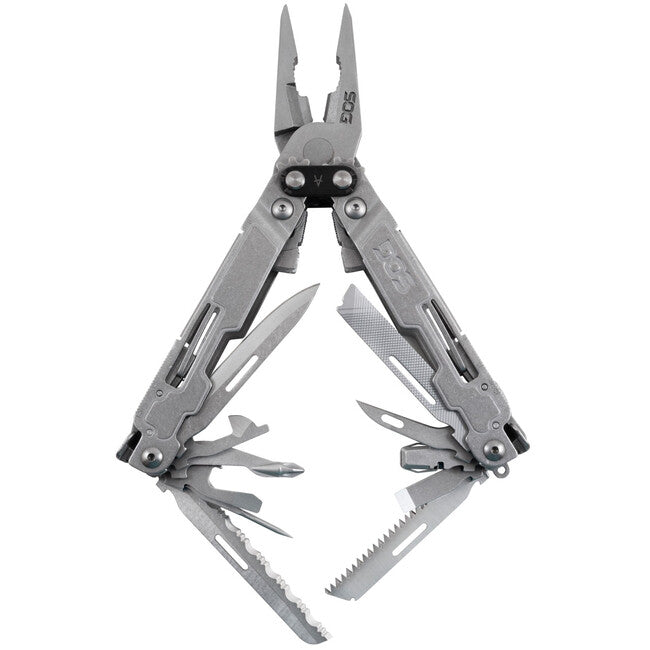 SOG POWERACCESS DELUXE многофункционален инструмент Мулти-инструмент с текстилен калъф и комплект шестограмни бита FABRIC SHEATH KIT