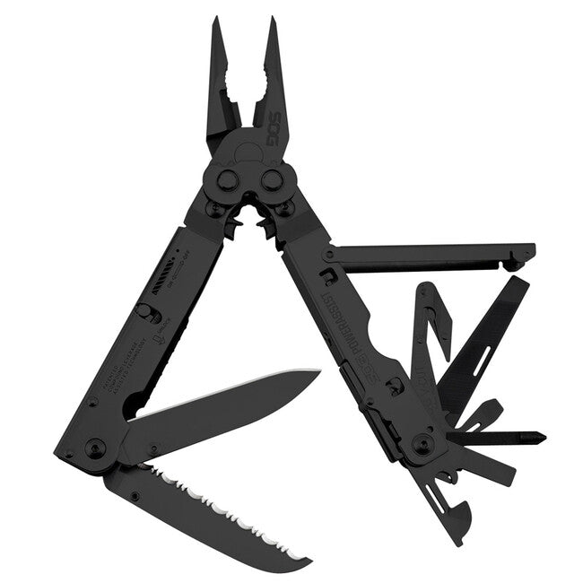 SOG POWERASSIST многофункционален инструмент Мулти-инструмент, Black Oxide, NYLON SHEATH