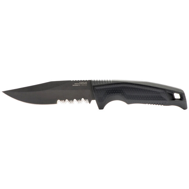 SOG RECONDO FX твърд нож Partially Serrated, черен