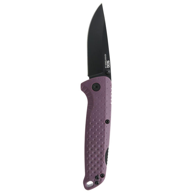 SOG ADVENTURER LB джобен нож със заключване, Dusk Purple + Black
