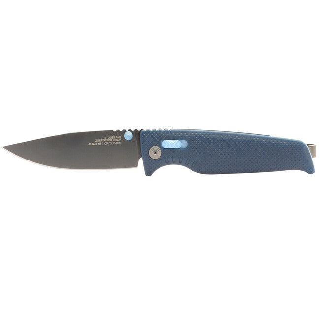 SOG ALTAIR XR джобен нож със скоба, черен и светлосин