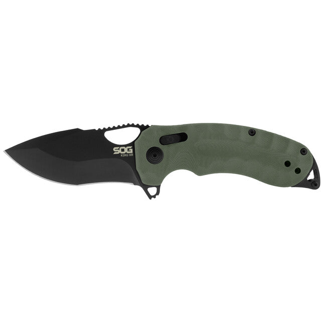 SOG Kiku XR сгъваем нож, маслиненозелен G10