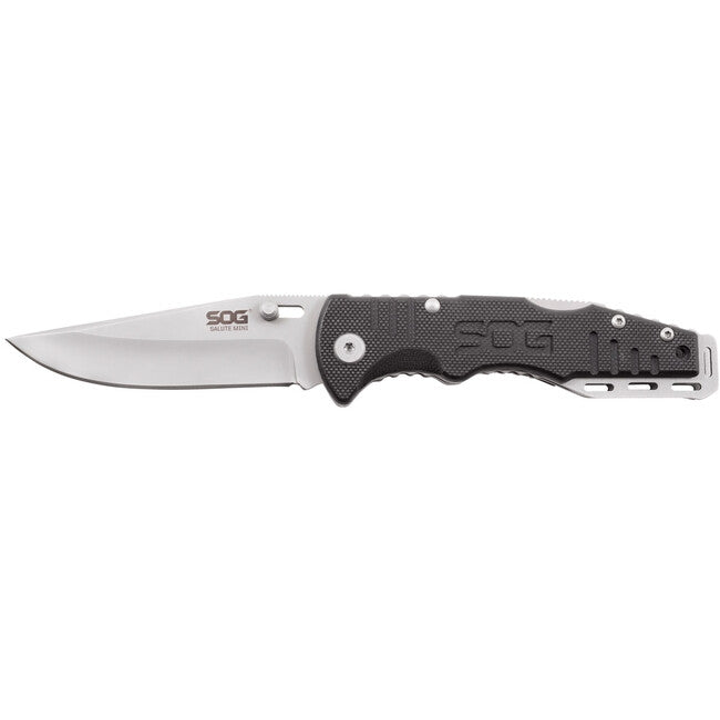 SOG SALUTE MINI джобен нож BEAD BLAST, G10