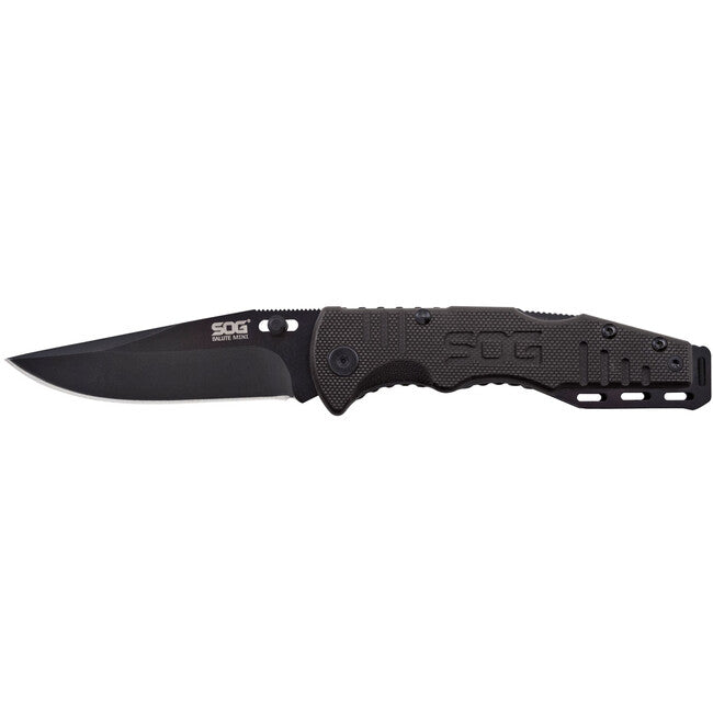 SOG SALUTE MINI сгъваем нож Black Oxide, G10