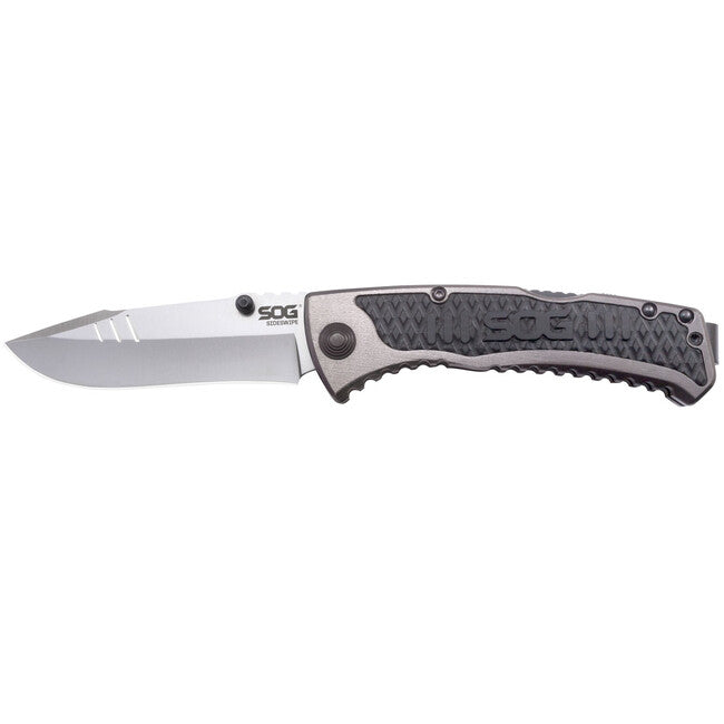 SOG SIDESWIPE джобен нож със сив цвят TINI