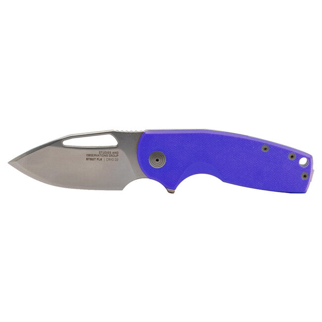 SOG Stout FLK джобен нож, синя + Stonewash