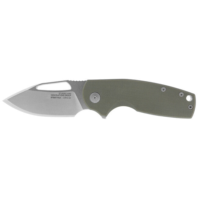 SOG Stout FLK сгъваем нож, маслиненозелен + Stonewash