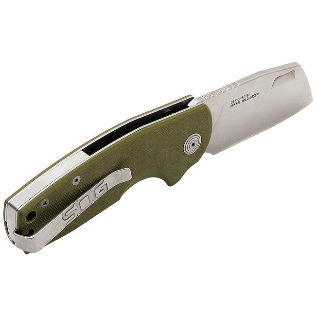 SOG STOUT SJ нож Cleaver със заключване, маслинено зелен