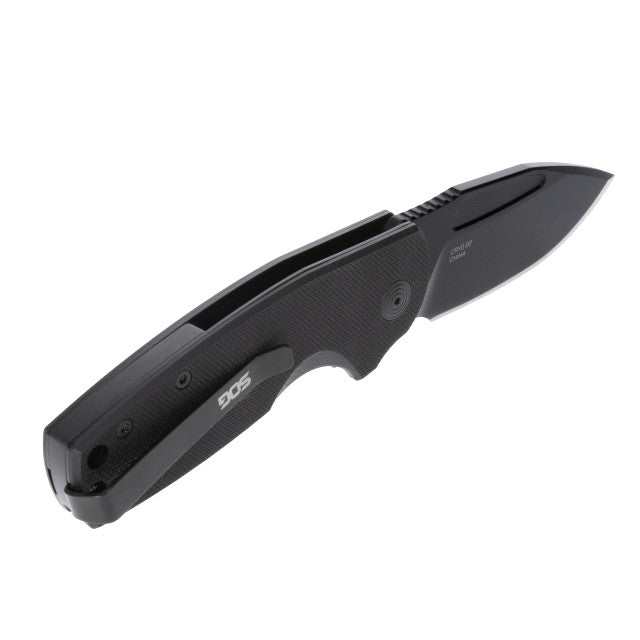 SOG STOUT SJ джобен нож Clip Point, черен