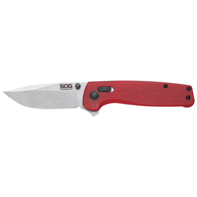 SOG TERMINUS XR джобен нож с G10, CRIMSON