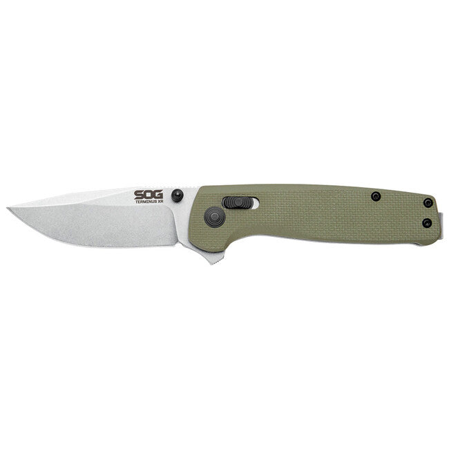 SOG TERMINUS XR джобен нож G10, маслинено зелен