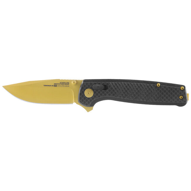 SOG TERMINUS XR LTE джобен нож - CARBON & GOLD