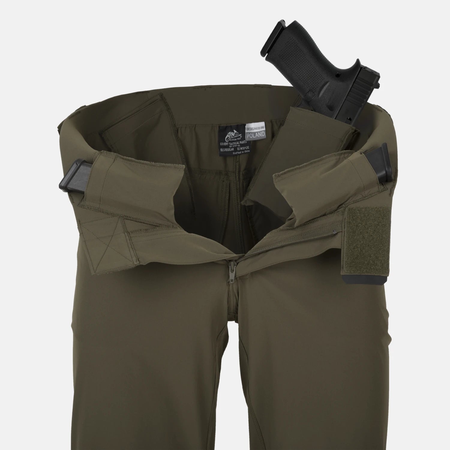Helikon-Tex COVERT nohavice VersaStretch taktické Versa Stretch Lite, Black – detail 9