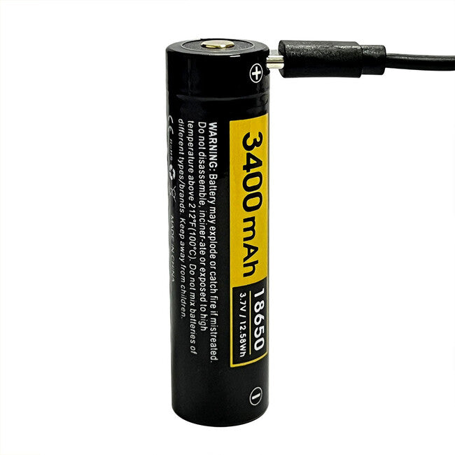 Спираща RC34 преносима литиева батерия 18650 3400mAh
