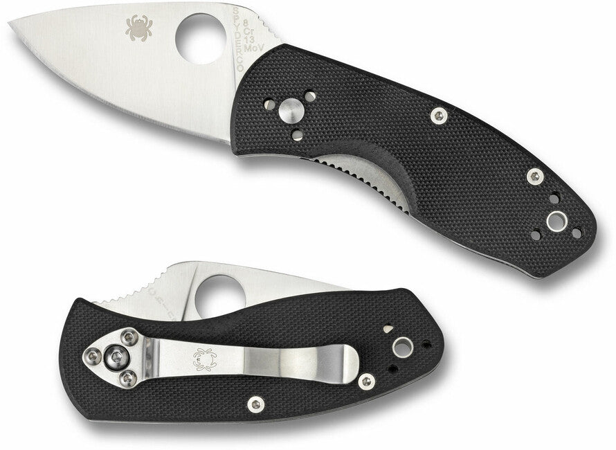 Spyderco Ambitious джобен нож 5,7cm, черна G10