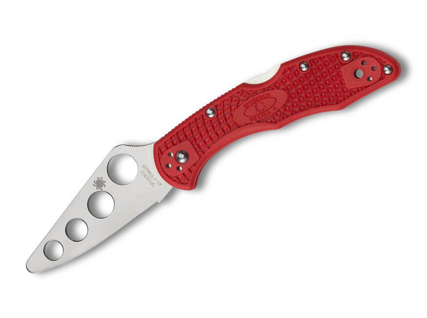Spyderco Delica 4 Lightweight Trainer тренировъчен нож, червен