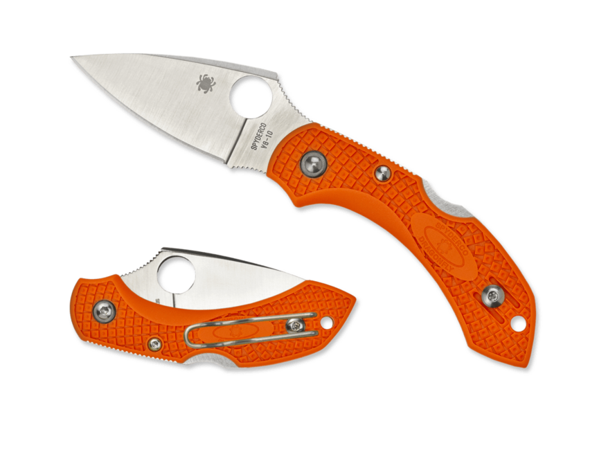 Spyderco Dragonfly 2 Lightweight джобен нож FRN, оранжев, 5,7 см