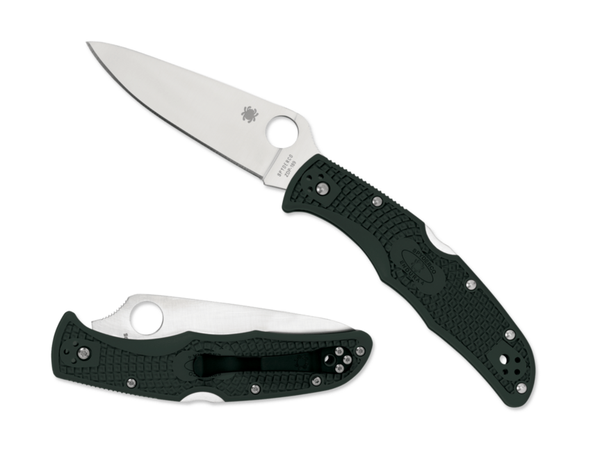 Spyderco Endura 4 Flat Ground джобен нож FRN Ground, зелен, 9,7 см