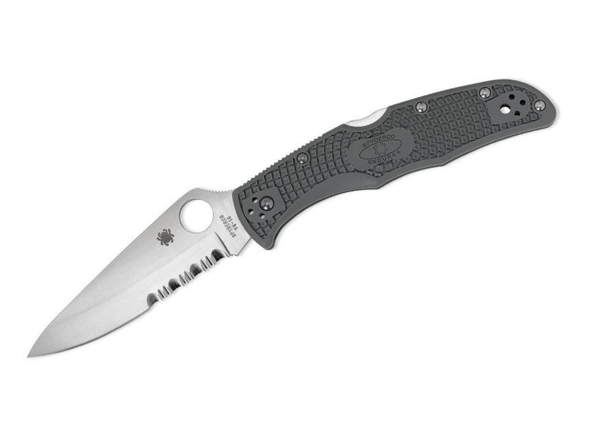 Spyderco Endura 4 Lightweight джобен нож FRN, зелено-сив, 9,5 см