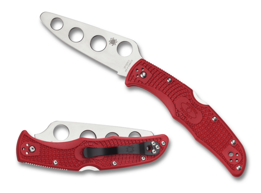 Spyderco Endura 4 Trainer нож, червен, FRN, 9,1 см