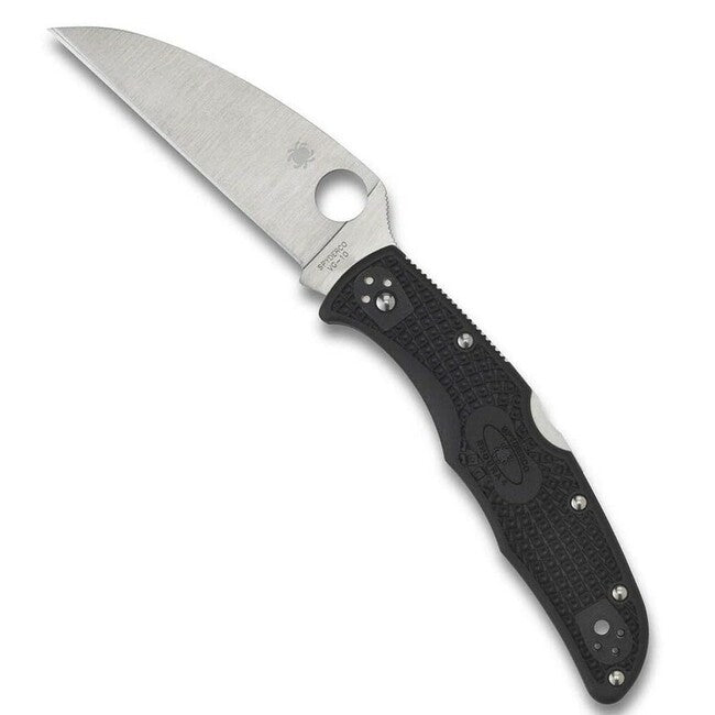 Spyderco Endura 4 Wharncliffe Plain Flat Ground джобен нож 9,6 см, черен, FRN