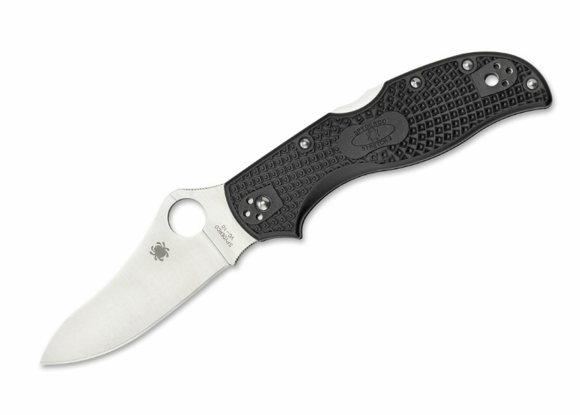 Spyderco Stretch 2 Lightweight джобен нож FRN, черен, 8,7 см